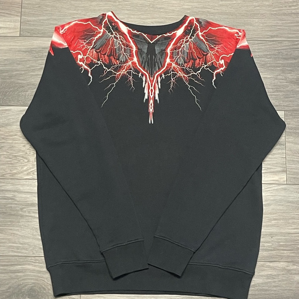 Marcelo Burlon Wings & Lightning Crew Neck | BRAND NEW | Size M - Picture 1 of 7